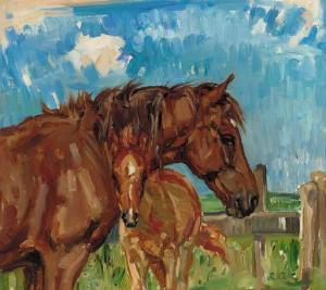 COCKBURN Laelia Armine 1913-1963,A mare and foal,Christie's GB 2001-06-14