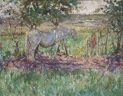 COCKBURN Laelia Armine 1913-1963,HORSES IN SUMMER PASTURE,Lyon & Turnbull GB 2003-06-13