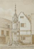 COCKERELL Charles Robert,Butter Cross, Winchester; The nave of Winchester C,1818,Bonhams 2008-03-11