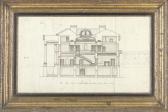 COCKERELL Charles Robert,Cross section of the interior of Loughcrew House, ,Christie's 2008-06-04