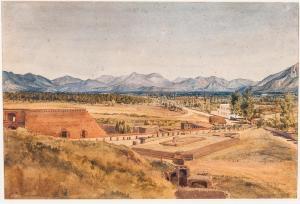 COCKERELL Charles Robert 1788-1863,View of the Excavations at Pompeii,Skinner US 2020-07-28