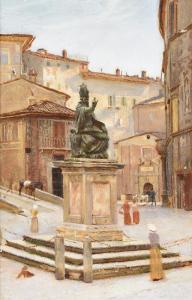 COCKERELL Samuel Pepys 1844-1905,Statue of Pope Julius III, Perugia,Dreweatts GB 2021-05-27