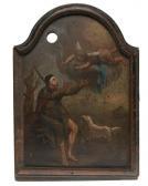 COCLERS Louis Bernard 1741-1817,Sint Rochus, gezeten met hond en engeltje,Bernaerts BE 2010-12-13
