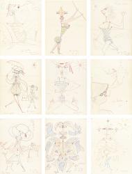 COCTEAU Jean,AN ALBUM OF 19 DRAWINGS INCLUDING A STUDY FOR LA G,1958-59,Sotheby's 2018-06-20