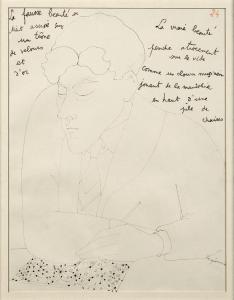 COCTEAU Jean 1889-1963,Autoportrait de Jean l'oiseleur,1924,Artcurial | Briest - Poulain - F. Tajan 2024-04-04