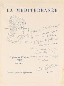 COCTEAU Jean 1889-1963,La Méditerranée,1960,De Maigret FR 2024-04-05