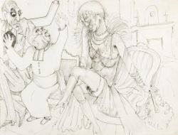 COCTEAU Jean 1889-1963,La vierge au g. c.,1931,Artcurial | Briest - Poulain - F. Tajan FR 2012-02-14