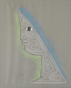 COCTEAU Jean 1889-1963,Profil d'homme,1959,Christie's GB 2024-04-10