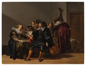 CODDE Pieter Jacobsz 1599-1678,Elegant Company of Musicians,Sotheby's GB 2024-02-01
