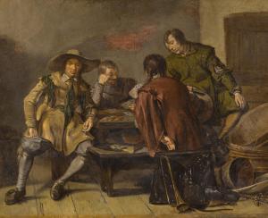 CODDE Pieter Jacobsz 1599-1678,Figures playing cards inside an inn,Sotheby's GB 2023-09-20