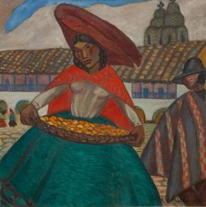 CODESIDO Julia 1892-1979,Frutera Ayacuchana,1933,Shapiro Auctions US 2022-10-15