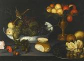 CODINO Francesco 1590-1624,STILL LIFE WITH GRAPES IN A PORCELAIN BOWL, FRUIT ,Sotheby's 2014-12-04