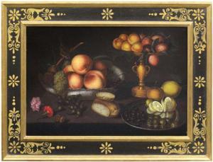 CODINO Francesco,Tavola imbandita con alzata, pane, limoni, frutta ,1620,Meeting Art 2018-11-03
