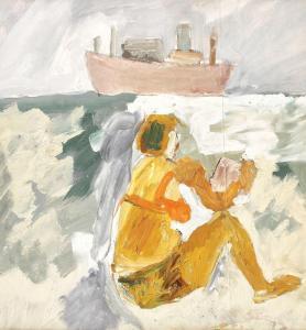 CODITA PAVEL 1916-2000,Woman by the Sea Shore,Artmark RO 2018-04-26