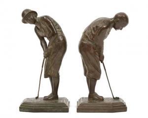 CODMAN Edwin E 1876,Golfers Bobby Jones and Glenna Collett,Grogan & Co. US 2021-12-05