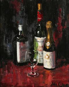 CODNER John Whitlock 1913-2008,Still Life with Wine Bottles and Glass,Tooveys Auction GB 2023-05-17