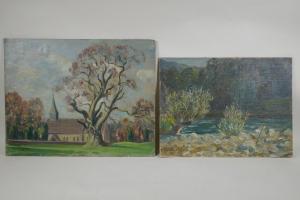 CODNER Maurice Frederick 1888-1958,Woodmancote Church,Crow's Auction Gallery GB 2024-01-24
