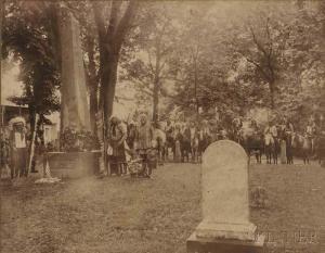 CODY William F 1846-1917,Photograph Taken at Uncas's Grave,1907,Skinner US 2016-10-30