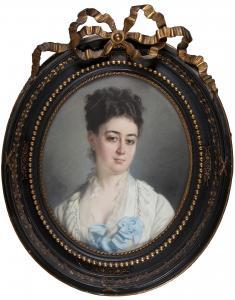 COEFFIER MARIE PAULINE ADRIENNE 1814-1900,Retrato de dama,Subastas Bilbao XXI ES 2017-12-20