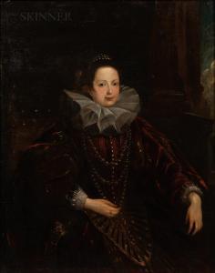 COELLO Claudio 1632-1693,Portrait of Marguerite of Parma,Skinner US 2021-11-18