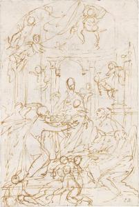 COELLO Claudio 1632-1693,Study for an Adoration,Sotheby's GB 2021-07-08