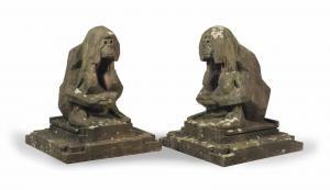 COENRAAD Willem 1877-1933,Two seated monkeys,1921,Christie's GB 2013-05-29