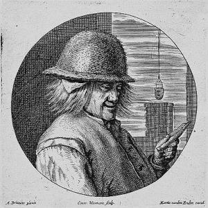 COENRAET WAUMANS 1619-1673,Der lesende Bauer mit Fellhut,Galerie Bassenge DE 2015-11-26