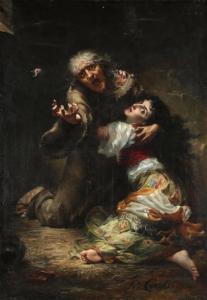 COEYLAS HENRI 1845,Esmeralda et Quasimodo,1891,Cornette de Saint Cyr FR 2017-05-23