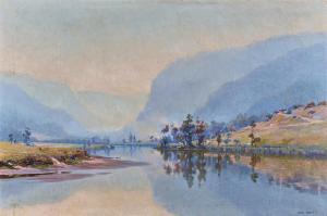COFFEY Alfred J 1869-1950,A Veil of Bushfire Smoke,1918,Menzies Art Brands AU 2023-11-29