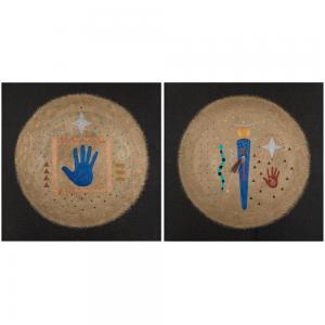 COFFIN Doug 1946,A Pair: Healing Shaman,2022,Santa Fe Art Auction US 2023-09-20