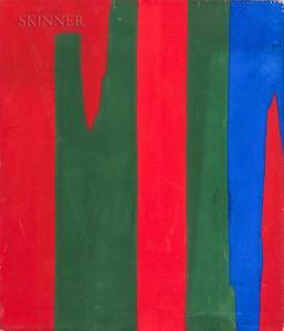 coggeshall Calvert 1907-1990,Abstract in Red, Green, and Blue,1973,Skinner US 2018-11-29