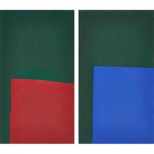 coggeshall Calvert 1907-1990,Compositions in Red, Blue,and green,1968,Treadway US 2015-12-05