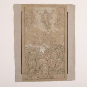 COGHETTI Francesco 1802-1875,Studio per pala d'altare raffigurante l'ascensio,Wannenes Art Auctions 2023-03-14