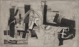 COHEN Alfred 1920-2001,abstract,1946,Ripley Auctions US 2023-07-01