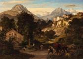 COHEN Eduard 1838-1910,A Landscape in the Southern Alps,1866,Lempertz DE 2015-05-16