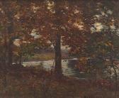 COHEN George W 1861,Autumn landscape with a river,1908,Aspire Auction US 2015-09-03