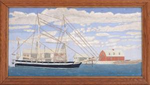 COHEN Gideon 1894-1989,Old Derby Wharf Salem 1955,Eldred's US 2016-03-19