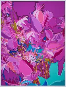 COHEN Harold,Untitled #050106 (Green); Untitled #050105 (Pink),2005,Forum Auctions 2023-10-12