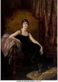 COHEN Isaac Michael 1884-1951,Portrait of an elegant lady and her dog,1915,Heritage US 2022-09-08