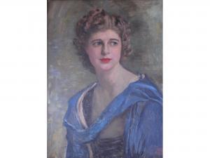 COHEN Isaac Michael 1884-1951,PORTRAIT OF LOUISE VERONICA LOVATT,Lawrences GB 2018-01-19