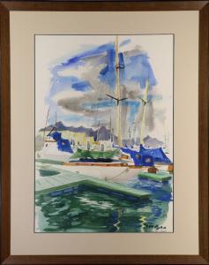 Cohen Lois Elaine Green 1919-2012,Boats/The Quarry,Clars Auction Gallery US 2017-10-15