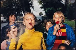 COHEN Mark 1943,Boy in yellow shirt, smoking, Scranton, PA,1977,Hindman US 2023-10-19