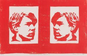 COHEN Ralph 1900,Red Faces (after Warhol),2004,Leonard Joel AU 2018-11-14