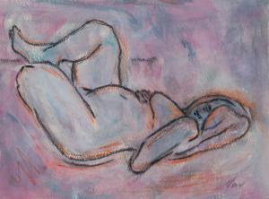 COHEN Yvonne Frankel 1914-2004,Reclining Nude,Leonard Joel AU 2019-10-09