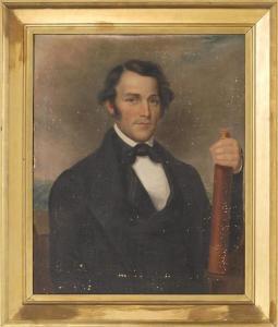 COHILL Charles 1812-1860,Portrait of Captain Moses Nickerson,1847,Eldred's US 2015-07-31