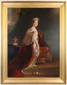 COHILL Charles 1812-1860,Portrait Of Queen Victoria,1856,Nye & Company US 2024-01-25