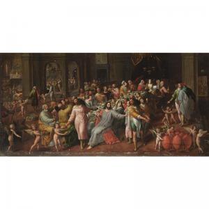 COIGNET Gillis 1538-1599,the wedding at cana,1591,Sotheby's GB 2004-09-07