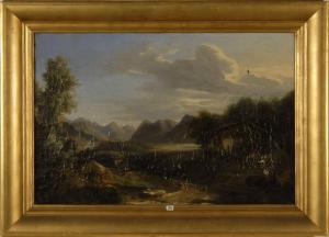 COIGNET Jules Louis Philippe 1798-1860,European landscape. .,Eldred's US 2012-06-28