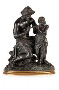 COINCHON Theodore 1814-1881,La lezione di flauto,Wannenes Art Auctions IT 2022-11-29