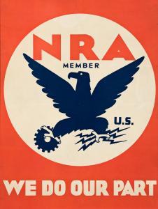 COINER Charles 1898-1989,NRA MEMBER / WE DO OUR PART,1933,Swann Galleries US 2021-08-05